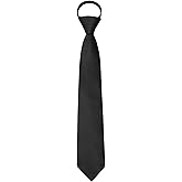 LJBFNN Boys Tie - Pre-tied Adjustable Zipper Tie for School/Graduation/Wedding/Casual