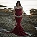 Pregnant Women Photography Clothing，Women's Elegant Fitted Boob Tube on Top Maternity Photography Dress