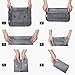 Packing Cubes VAGREEZ 7 Pcs Travel Luggage Packing Organizers Set with Toiletry Bag (Gray)