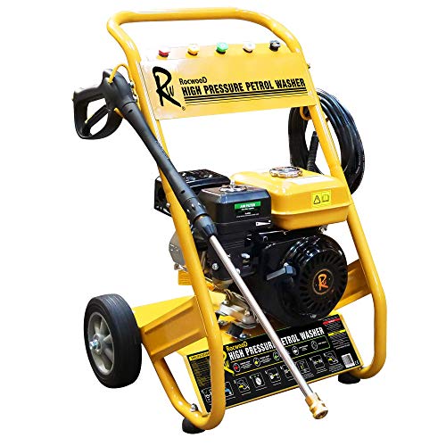 RocwooD Petrol Pressure Jet Washer 3000 PSI 7HP 10 Litre Per Min High