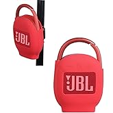 Hermitshell Silicone Carrying Case Replacement for JBL Clip 4 - Portable Mini Bluetooth Speaker (Red 2)