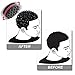 Zodaca Double Side Two in One Magic Twist Hair Sponge Brush Afro Braid Style Dreads Locking Coils Wave Hair Curl Brush, Black/Red
