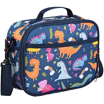 Momcozy Kids Lunch Bag for Boys and Girls, Insulated Lunch Kit for School and Travel, Compatible with Most Kids Lunch Box like Bentgo, DaCool, Bento, etc.(Dinosaur)