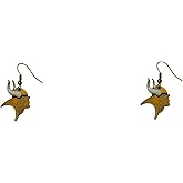 Minnesota Vikings Earrings J-Hook Logo