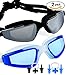 Swim Goggles 2 Pack Swimming Goggles Swim Glasses-Mirrored and Clear Anti Fog UV Protection Trianthlon Water Proof Goggles for Adult Men Women Youth