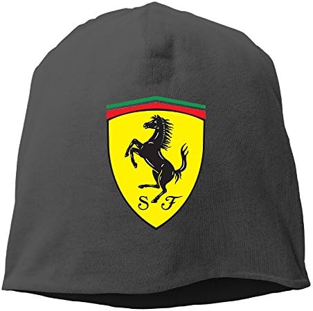 LETgogo Ferrari Logo Adjustable Winter Knit Cap Beanie Cap Skull Cap For Unisex