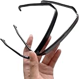 BREEZO 2Pcs Square Headbands Curly Thick Hair Sunglasses Style Black Brown view 3