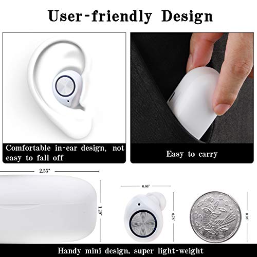 Yeeton Wireless Earbuds: Bluetooth 5.0 Headphones Waterproof in-Ear TWS Earphones with Portable USB - //coolthings.us