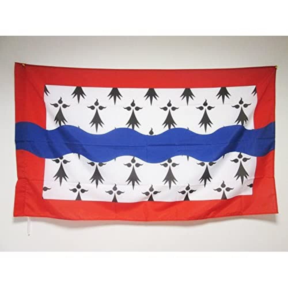 AZ FLAG - French Department of Haute-Vienne Flag - 3x5 Ft - Department of France Banner with Sleeve - 100% Polyester - Fade Resistant - Vivid Colors - 3' x 5' Feet - 150x90 Cm