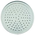 Winco APZN-16, 16"Dia Aluminum Wide Rim Pizza Tray with Nibs, Round Pizza Pan, Pizza Screen