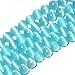 HAAMIIQII 90pcs 4mm Sky Blue Cat Eye Beads Round Loose Gemstone Beads for Jewelry Making Strand 15 Inch