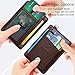 FurArt Slim Wallet with RFID Blocking -Minimalist Front Pocket Wallet for Men&Women with Removable D-Shackle