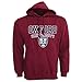 Mens Oxford University Print Hooded Sweatshirt (L - 42inch - 44inch) (Maroon)