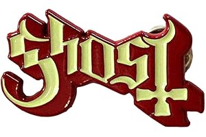 Ghost Band Logo Red Shadow Pin Badge Size One Size