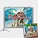Daniu 7x5FT Cartoon Beach Moana Maui Beach Theme Photography Background Baby Shower Birthday Party Cake Table Decorations Banner Photo Backdrops Studio Props Banner