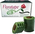 floratape 1/2'' X 30 Yard Light Green Floral Tape Packs of 12 Lawn Garden, White
