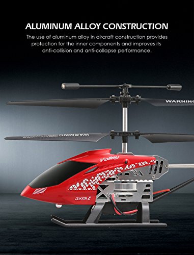 JJRC JX01 3.5CH 2.4G Gyro Remote Control Helicopter Sets Attitude Aluminum Hover Copter (Red)