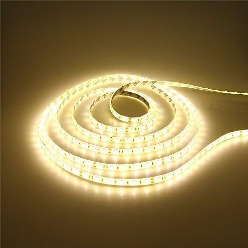32.8FT LED Flexible Strip Light Warm White Lahoku SMD 5050 24V 32.8feet Non-Waterproof LED Lights Strip For Indoor Party,Kitchen, Mirror, Home, Festival Lighting Celebration