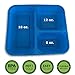 Meal Prep Containers w/Lids. 10-Pack Reusable 3 Compartment (36 oz) Microwave & Dishwasher Safe. BPA Free Plastic Bento Box Best for Food Storage, Portion Control & Weight Loss. BONUS 10 Sauce Cups!