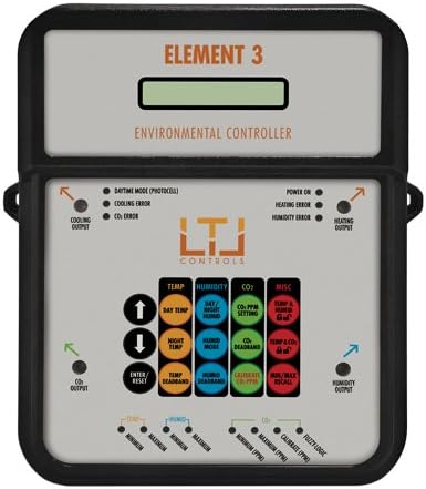 LTL Control Element 3 - Computer link Environmental Controller for Fans, CO2 regulators, Humidifiers, Light Sensor Controller