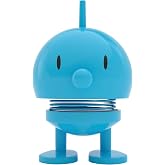 Hoptimist Baby Bimble, Turquoise, Home Decor Ornament - Danish Design, Plastic W/Metal Spring, Small- Creates Cheerful Movement
