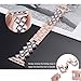 Secbolt Jewelry Bands Compatible with Apple Watch Band 38mm 40mm iwatch SE Series 6 5 4 3 2 1, Bling Stainless Steel Replacement Wristband, Rose Gold