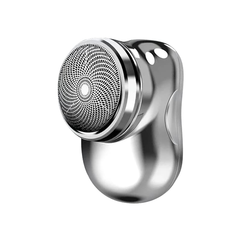 Mini Shave for Men,USB Electric Shaver,Portable Razor Wet and Dry Shaver for Men, for Home, Office, Business, Travel (Silver)