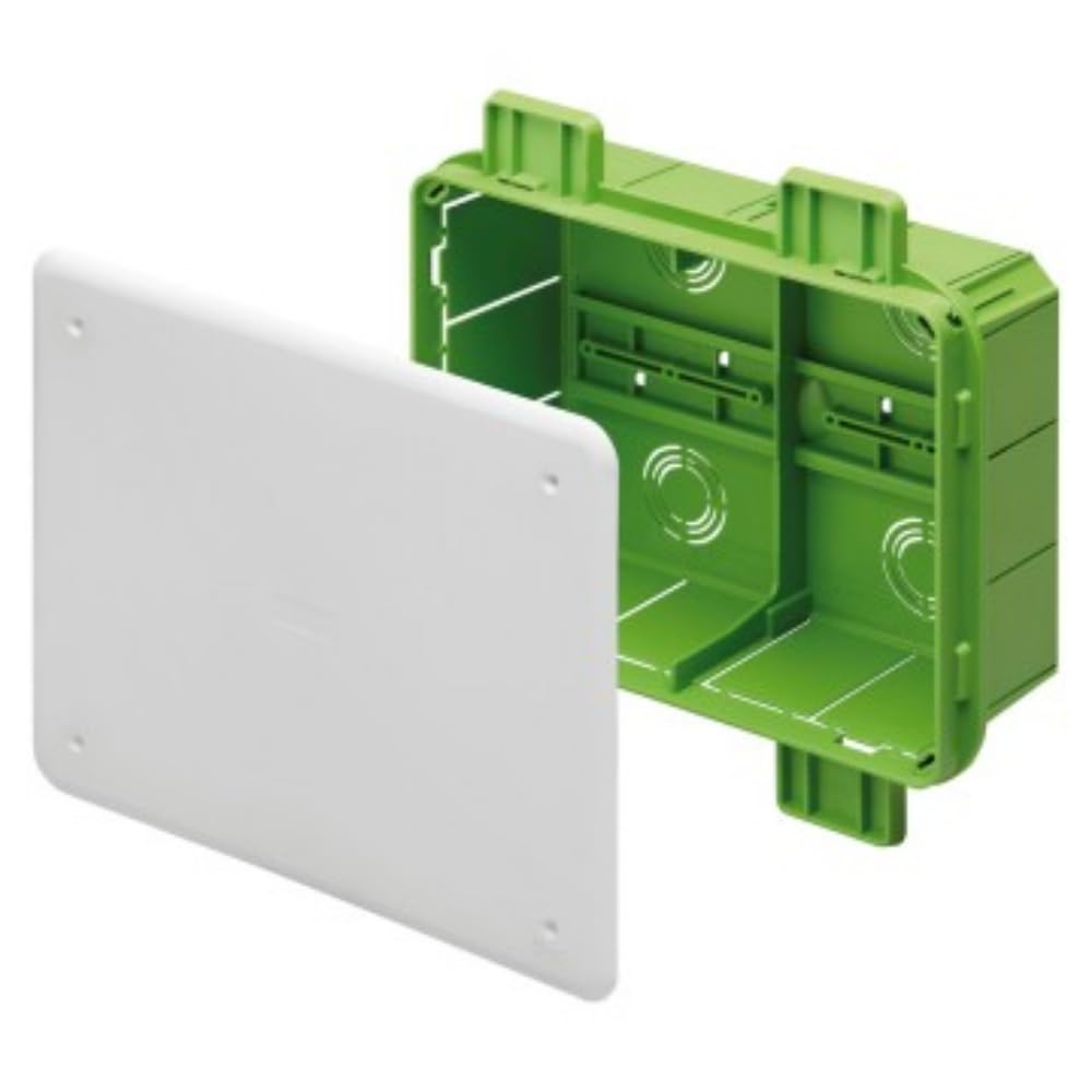 GEWISS - GW48006PM - Junction and Connection Box - Recessed - Green Wall - Dimensions 196X152X75