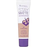 3 x Rimmel London Stay Matte Liquid Mousse Foundation 30ml - 201 Classic Beige