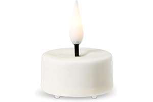 Abbott Collection Luxlite LED Flameless 6-Pack Wax Tealight Candle - Sand (1.5" H)