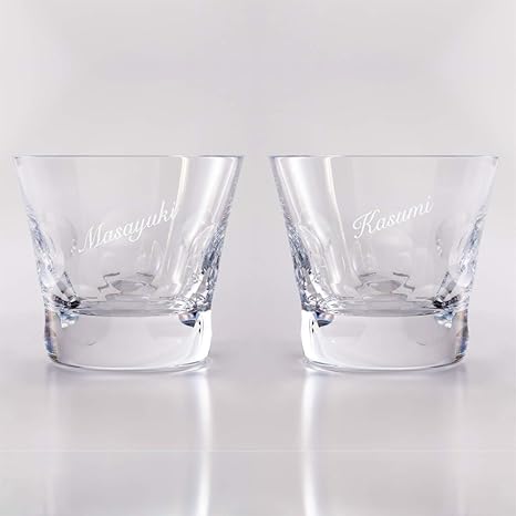 Amazon Baccaratのラッピング バカラ手提げ紙袋付き バカラ ベルーガ タンブラー ペアグラス 名入れ 彫刻代込み 正面 底面の両面最大2ヶ所名入れ彫刻します ロックグラス オンライン通販