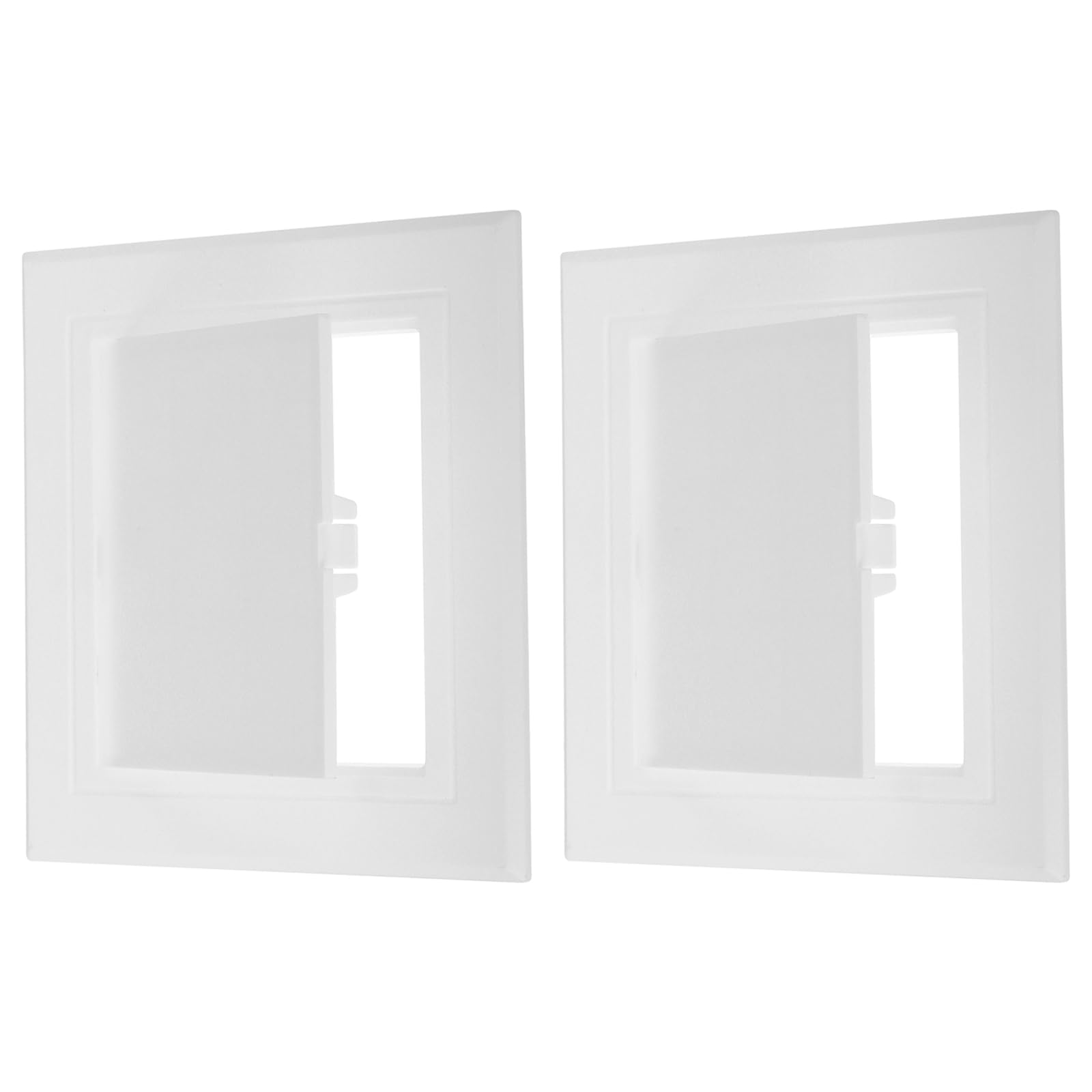 PATIKIL 5x5 inch(115x115mm) Removable Hinged Access Panel, 2 Pcs ABS Plumbing Access Doors Easy Wall Hole Cover for Drywall Plumbing Electrical Cables Wiring, White