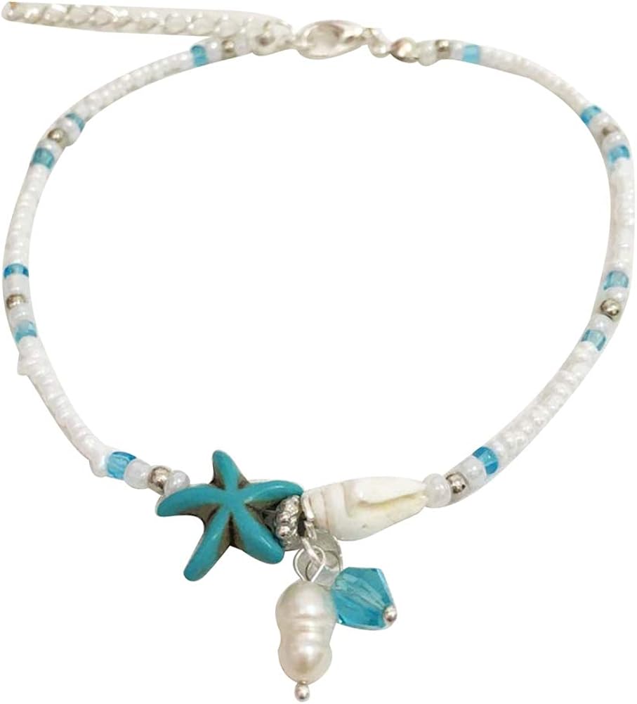 JGONas Fashion Boho Bracelet Set Women Teen Girls, Starfish Shell Conch