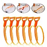 FATHER.SON Hair Drain Clog Remover Drain AND Snake Cleaning Tool (6 PCS)