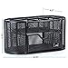 Mindspace Office Desk Organizer with 8 Compartments + Drawer | Desk Caddy Pen Holder For Office Accessories | The Mesh Collection, Black