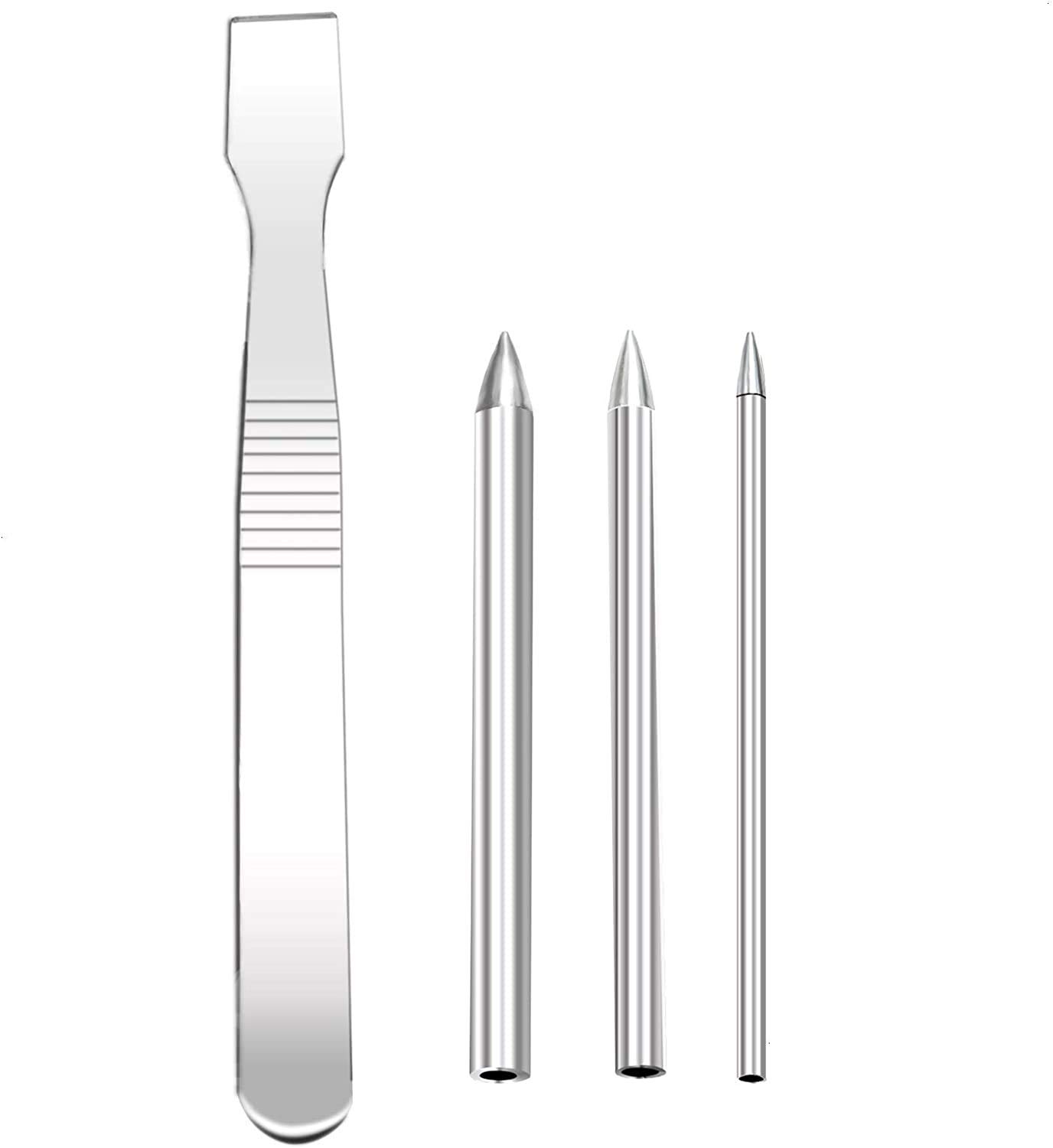 Namvo 3 Sizes Paracord Stitching Needles with Smoothing Tool Set Stainless Steel Lacing Stitching Weaving Needle for DIY Craft Bracelets Weaving Laces Strings Clothing Decoration