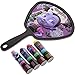 TownleyGirl Vampirina Super Sparkly Lip Balm Set for Girls, with 4 Mood Changing Flavors and Mirror
