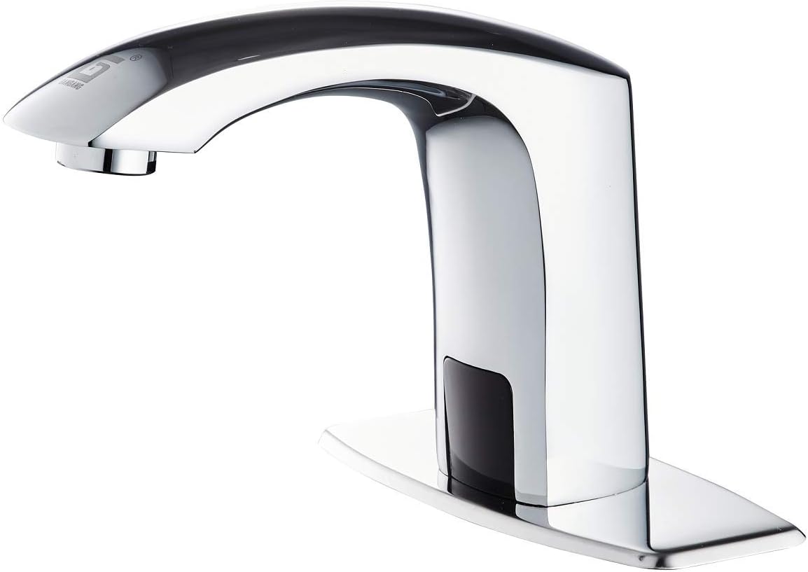 Gangang Basin for Bathroom Sink Infrared Sensor Taps Touchless Automatic Faucet Made of Solid Brass Tap Mixer with Cold and Hot Water Mixing Valve …