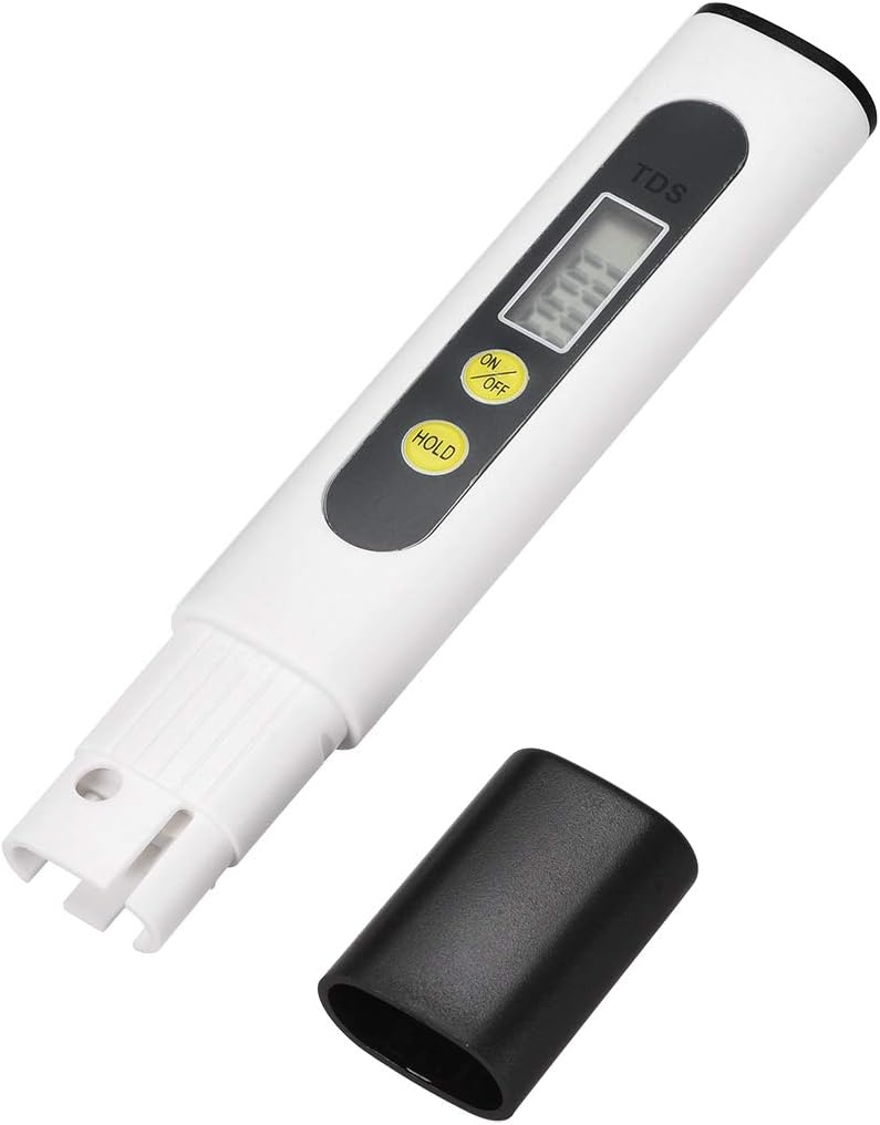 sourcing map TDS Meter 2 PPM Conductivity Meter Digital Tester for Water Aquarium Pool, White, TDS Meter 2/1 Pack