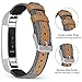 Jobese Compatible with Fitbit Alta Hr Bands for Women Men/Fitbit Alta/Fitbit Ace Band, Soft Classic Canvas Fabric Straps with Genuine Leather Compatible with Fitbit Alta Bands