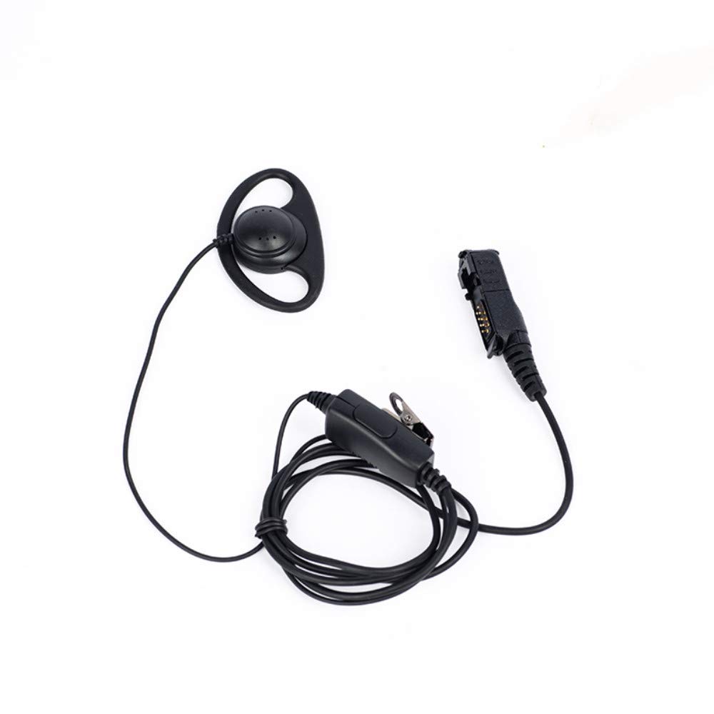 Photo 1 of XPR3300e Earpiece,D Shape Earpiece Headset Mic PTT for Motorola XPR3300e XPR3500 XPR3500e XPR3000 XPR3300 walkie Talkie 2 Way Radio