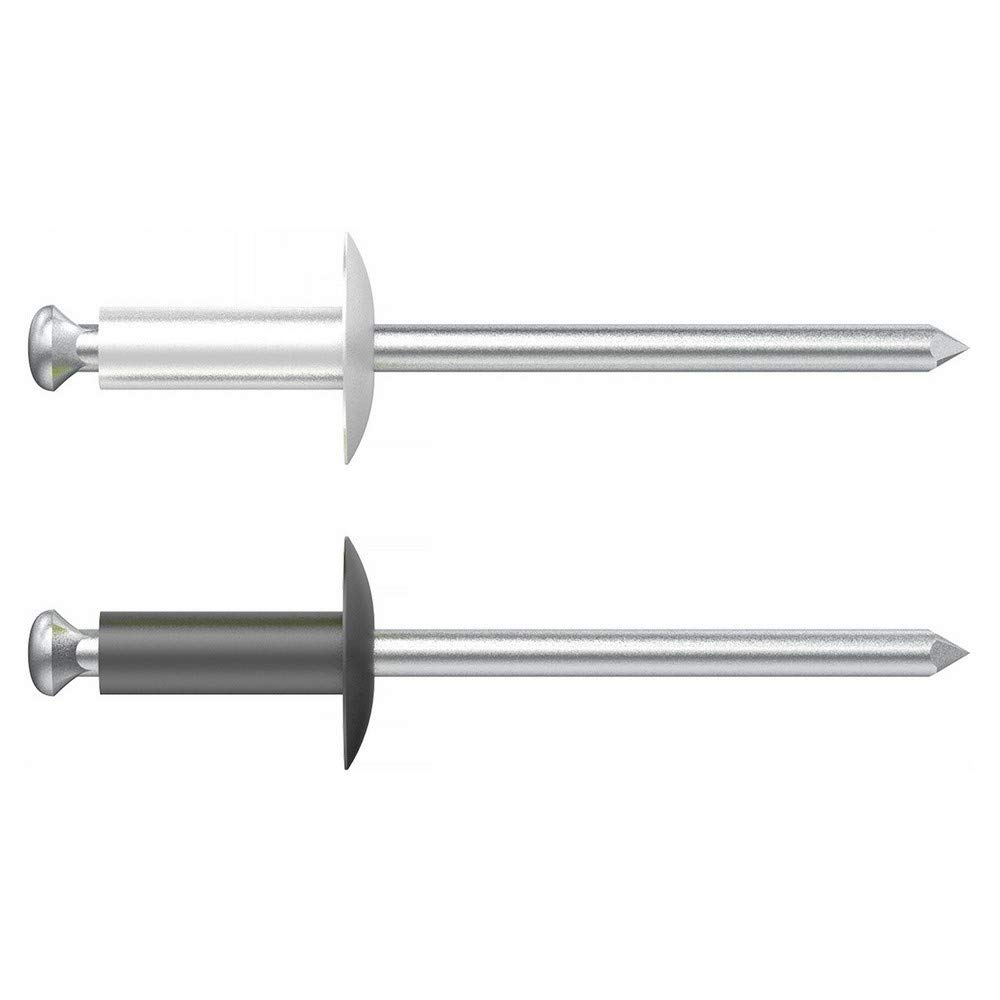 Desa 7534016B - Rivet Aluminium/Steel Flower Head Big 12/4x16 White RAL 9010