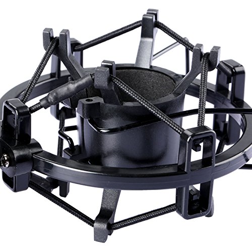 Dophee Condenser Microphone Shock Mount Stand Holder Clip Black