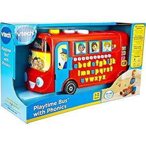 Vtech 150003 Playtime Bus Educational Playset, Learning Toy, Suitable For 2-5 years, Red, 25.7 x 12.2 x 15.9 cm