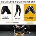 Gold BJJ Jiu Jitsu Compression Shorts - Base Layer for Gi and No-Gi Grappling - Martial Arts Short