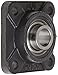 Hub City FB250URX7/8 Flange Block Mounted Bearing, 4 Bolt, Normal Duty, Relube, Setscrew Locking Collar, Narrow Inner Race, Cast Iron Housing, 7/8