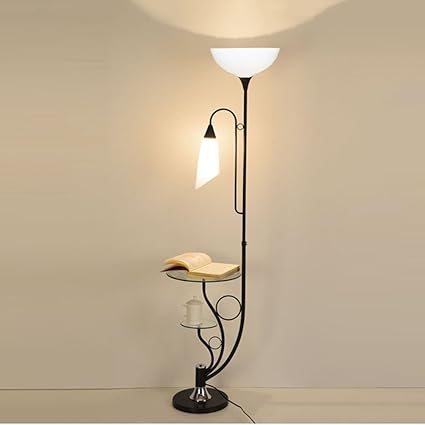 Floor Lamps Led Wrought Iron Floor Lamp Fashion Simple And Generous Modern Creative Vertical Floor Lamp Table Lamp Living Room Study Bedroom Colour Shape Freigestellt For Reading Amazon De Kuche Haushalt