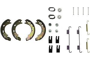 YCQTaoBao Brake Shoes Rear Set - 2x Rear Parking Brake Shoe,Parking Brake,Emergency Brake Shoes Parking Brake Hardware Kit Compatible with Land Rover LR3 2005-2009