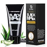 Black Mask, Blackhead Remover Mask, Anti-wrinkle Peel Off Mask, Bamboo Charcoal Peel Off Mask for Women & Men for Face Nose Acne Treatment Oil Control