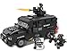 Cille Police Swat Explosion-proof Vehicles Building Blocks Construction Set 423 Pieces